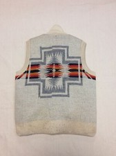1970s PENDLETON Chief Joseph Rare Vest L Pendleton Sherpa Deep Pile Wool Knit