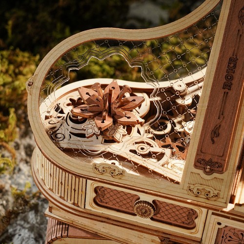 ROKR AMK81 Magic Piano 3D DIY Puzzle with Music Wooden Building Kits for Gifts - Picture 4 of 6