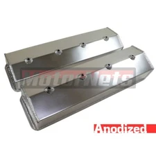 SBC Fabricate Anodized Aluminum Tall Valve Cover Center Bolt Vortec without hole