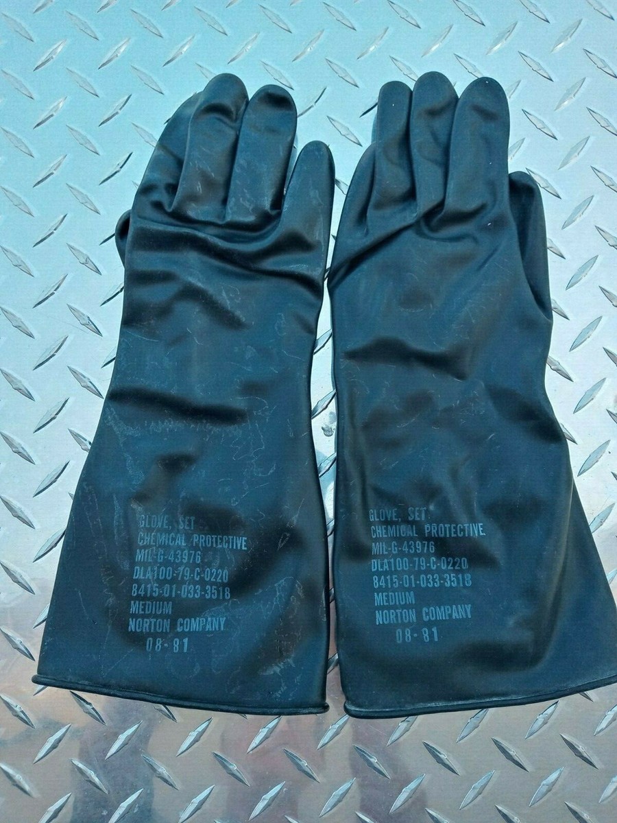 Mil-Spec 25mil Butyl Rubber Gloves NBC/Chem-Bio 14
