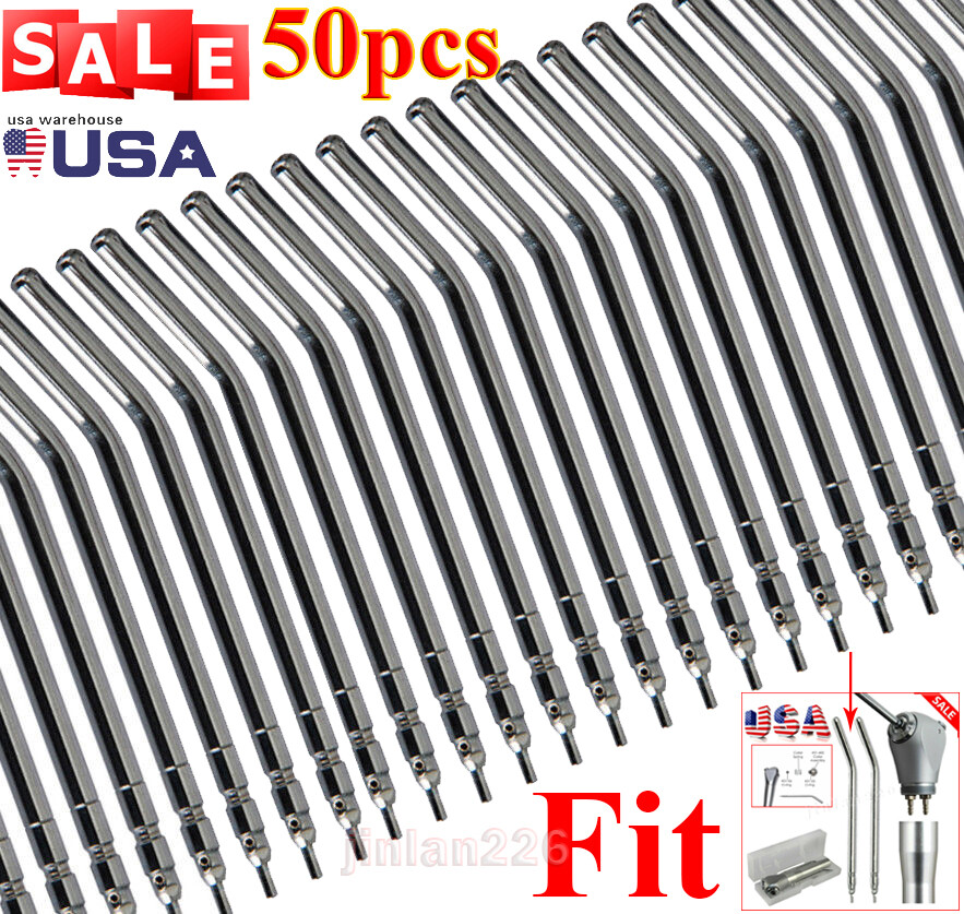 50-Pack 3-Way Dental Syringe Air Water Spray Nozzle Tips – Autoclavable & Durable