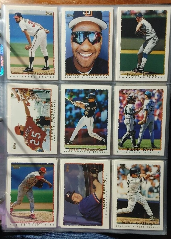 1995 Topps base cards 501-660 Pick from drop down list - Image 3 of 3