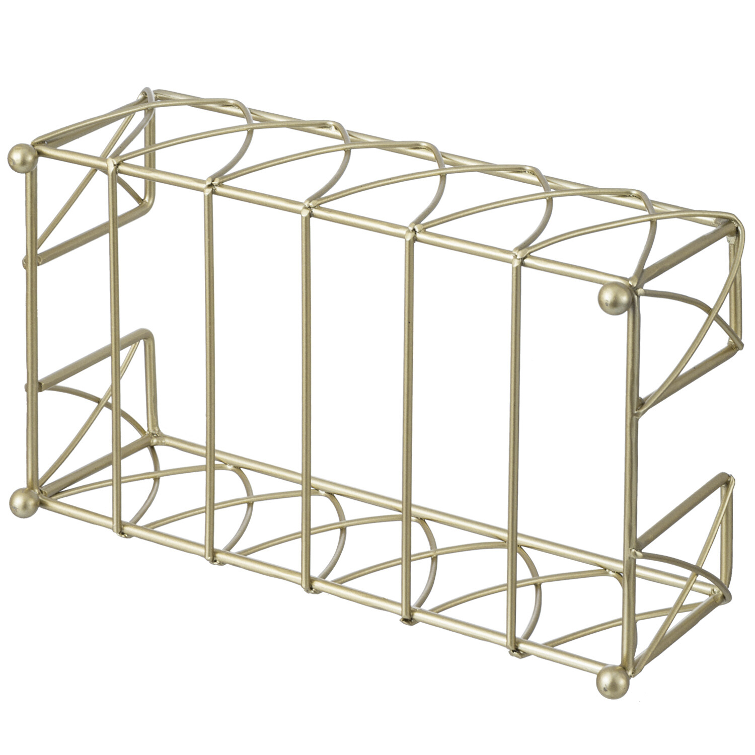 Tabletop Brass Metal Wire Napkin Holder, Bathroom Disposable Paper Towel Holder