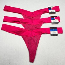 No Boundaries Juniors Thong Underwear sz XXL Pink 3 Pack NEW