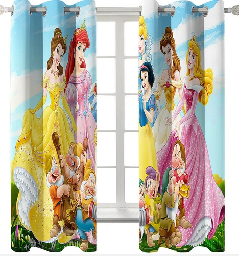 Girls3Dbeauty Princess Bedroom Blackout Curtains Thermal Ring Top Eyelet Gift - Picture 7 of 13
