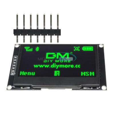 2.42'' inch Green OLED LCD Display SSD1309 128x64 SPI Serial Port for  Arduino