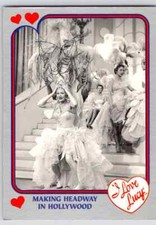 MAKING HEADWAY HOLLYWOOD #66 I Love Lucy Pacific Trading Card Lucille Ball B109