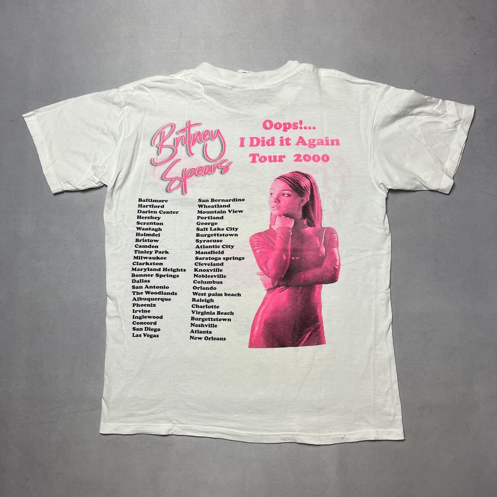 Vintage Britney Spears Oops I Did It Again Tour T… - image 7