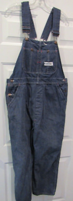 VINTAGE MONTGOMERY WARD POWER HOUSE DENIM OVERALLS SANFORIZED 34 x