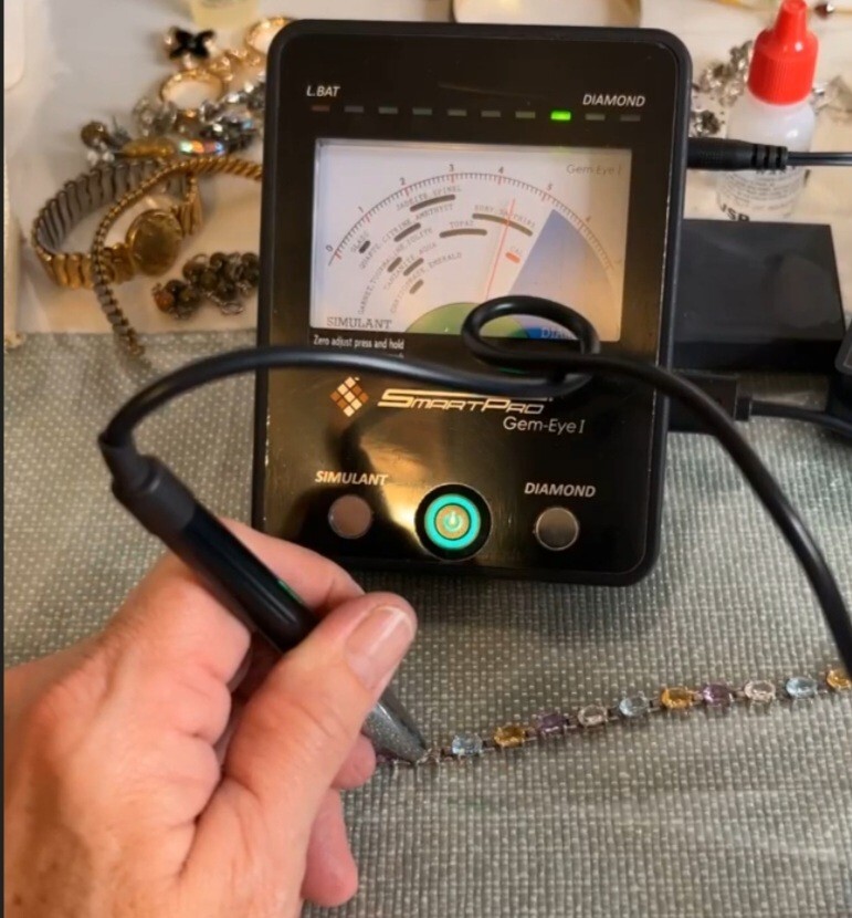 Sterling 925 Solid Silver Natural White Sapphire/… - image 11