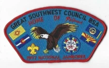 1997 National Scout Jamboree JSP Great Southwest Council Red Bdr.  [MK2213]