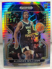 Alondes Williams 2022-23 Panini Prizm Draft Picks HYPER Prizm RC #97 WAKE FOREST