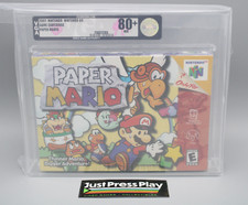 Paper Mario Nintendo 64 N64 2001 New Factory Sealed VGA Graded 80+ NM