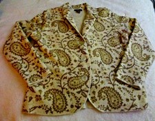 Vintage Kenar Wool Paisley Women's Jacket Size Xl Euc Beautiful Cond Very Warm