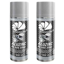 ALUZINC SPRAY 2x 400ml ZINK-ALU KORROSIONSSCHUTZ GARTENZAUN METALLTEILE SILBER