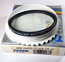Tiffen 62mm Low-profile HAZE-1 Wide Angle Glass Lens Filter 62 mm Authentic USA