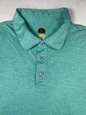 PGA Tour Men's Golf Polo Pro Series Athletic Fit XL Green SS Size XL
