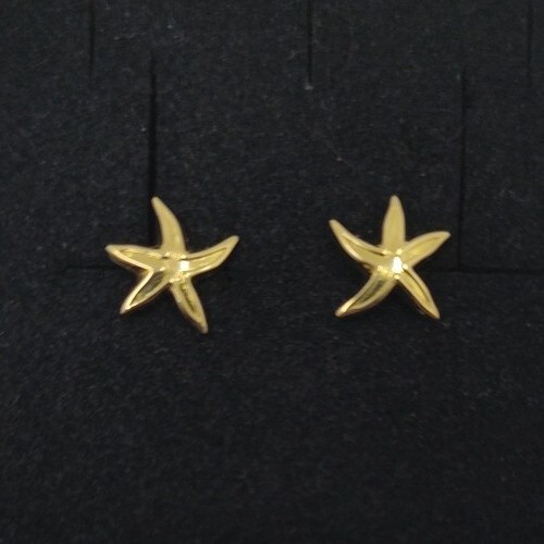 Boucles D'oreilles En Or 18K 750 - Étoiles De Mer, NEUVES AVEC ÉTIQUETTES
