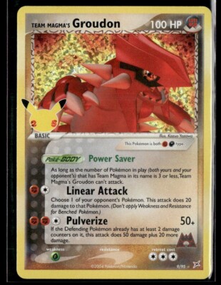 2004 Pokémon Celebrations: Classic Collection Team Magma's Groudon