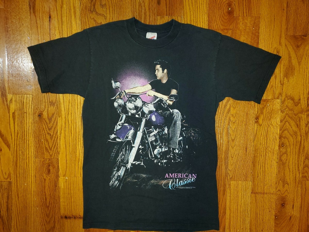 Vintage Elvis Presley American Classic Motorcycles 50s T Vintage Elvis Presley American Classic Motorcycles 50s T