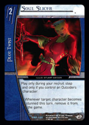 VS System: Soul Slicer [Played] DC Worlds Finest TCG CCG Classic Marvel DC DH Da