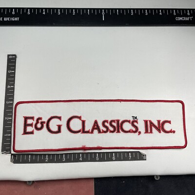 Vtg E & G CLASSICS INC. Patch (Car Auto Related)  09W1