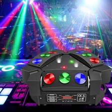 240W Spider Moving Head Light RGB 9LED Stage DJ Beam Light DMX Sound Activated