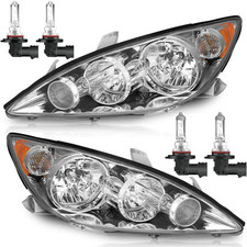 Headlights W/Bulbs for 2005 2006 Toyota Camry LE XLE Headlights Assembly with