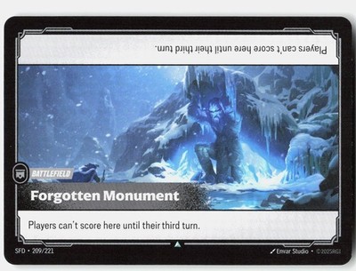 Forgotten Monument Uncommon Spiritforged 209/221 NM