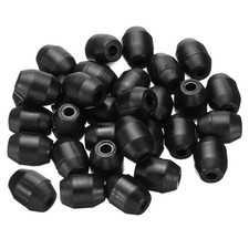 30Pcs Kitchen Sink Rack Feet 4mm ID x 12.5mm OD Sink Grid Protector Black