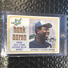 Topps 1974 Topps Hank Aaron Atlanta Braves #1 Base Set Baseball Card