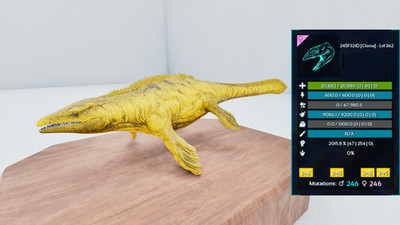  ARK Survival Ascended OFFICIAL PVE - PAIR MOSA CLONE TOP STATS