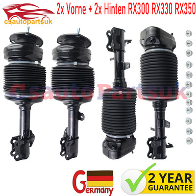 2x Vorne + 2x Hinten Stoßdämpfer Luftfederung für Lexus RX300 RX330 RX350 03-08