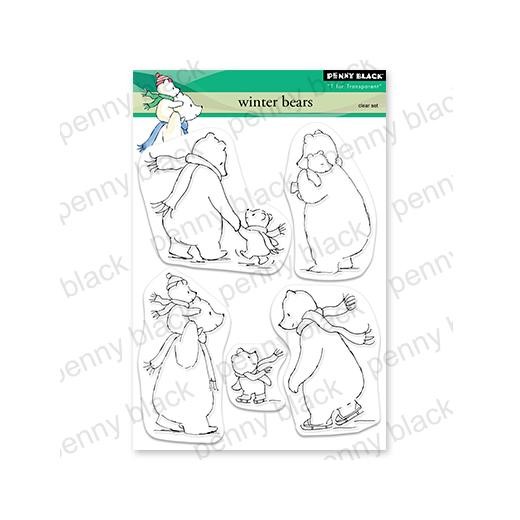 Penny Black Clear Stamps - Winter Bears 30-940