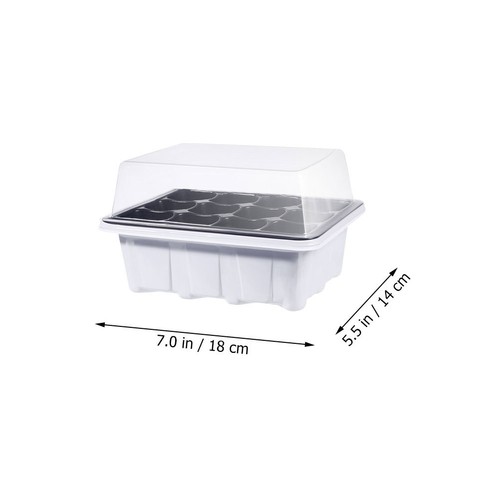 6 Pcs Gardening Plant Growing Trays Plastic Starter Boxes for Nursery - Foto 7 di 12