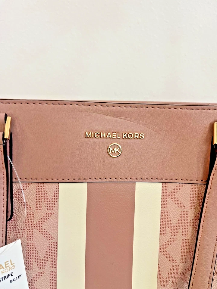 Auténtico Bolso Grande Michael Kors Morgan Oro Rosa Rosa 38H1CIJT7B Foto 4 de 4