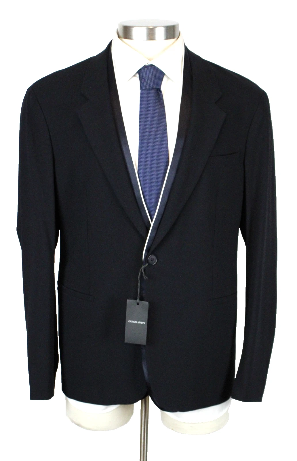 Giorgio Armani — $2595 Giorgio Armani Blazer 42 R (52 EU) Wool Dark Navy One Button Italy