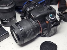 Sony Alpha A100 10.2MP DSLR Digital Camera 18-70mm & 70-210mm Lenses