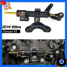 zx6r Steering Stabilizer w Bracket Kit For Kawasaki Ninja ZX-6R 636 13-25 24 23