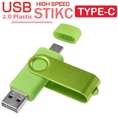 High-Speed USB Flash Drive 16GB 128GB  Rotatable Colorful Pen Drive Memory Stick