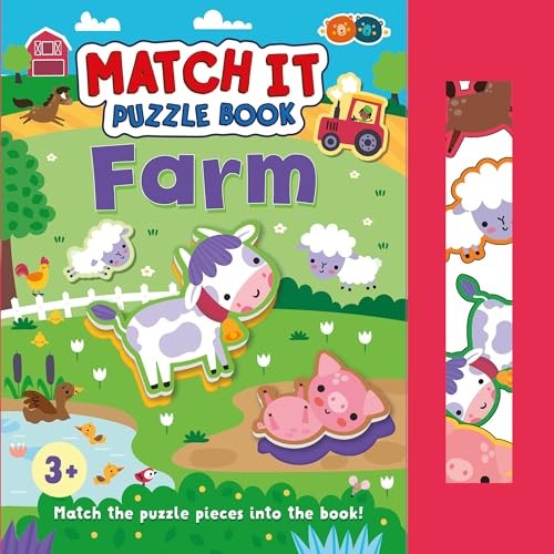 Match It Puzzle Book - Farm (Hardback Book) - Image 5