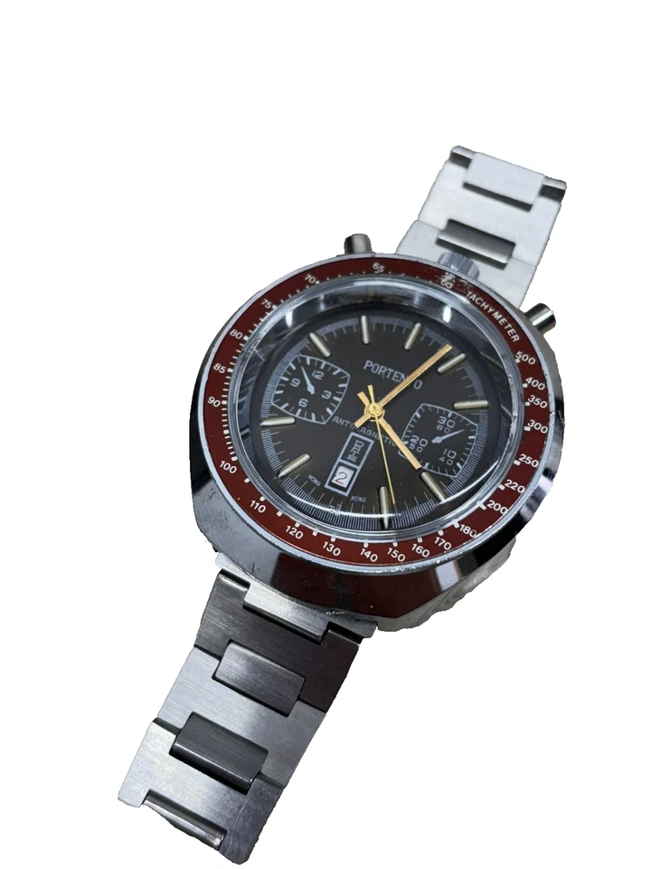 orologio PORTENTO  carica manuale vintage bull head usato funzionante - Image 2 of 4