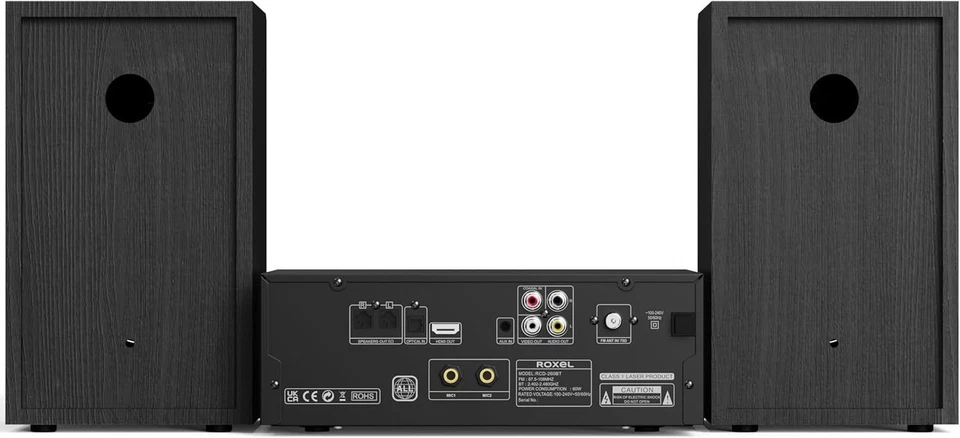 Roxel RCD-260BT Mini Hi-Fi System | All-Region DVD & CD Player with HDMI, Wirele - image 3 of 3