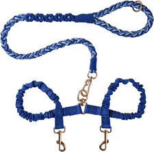 Double Dog Leash Tangle-Free Dual Leash with 360 Swivel, Shock Absorbing Bung