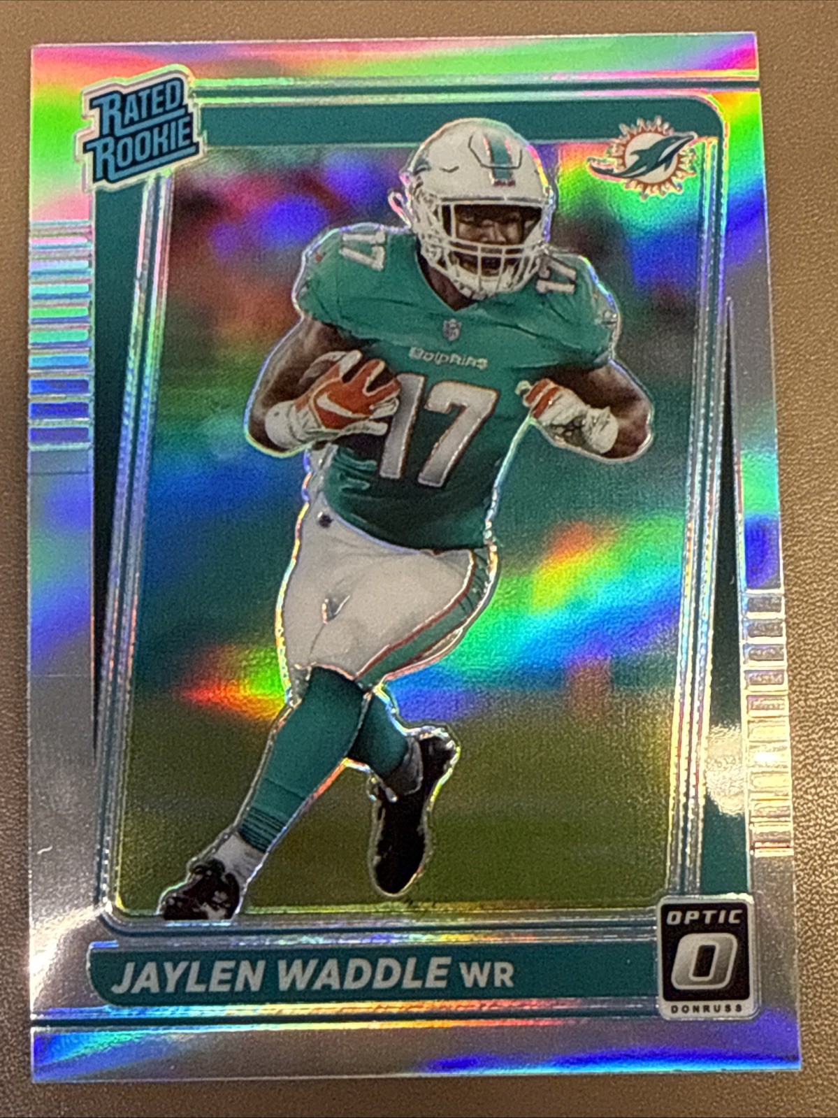 2021 Panini Donruss - Rated Rookie Jaylen Waddle #P-263 Optic Preview Holo (RC)