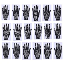 Henna Tattoo Kit Temporary Tattoo Template, Hand Henna Tattoo Sticker5513