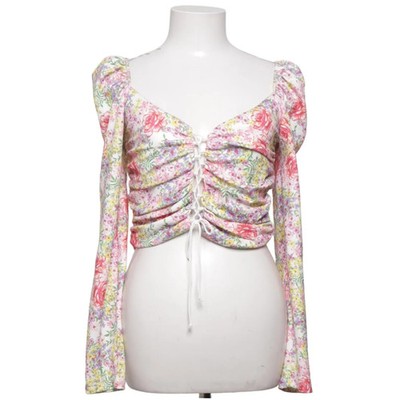 ASOS, Crop Top, Größe: 36, Mehrfarbig, Elasthan/Polyester, Blumen, Damen #dxT