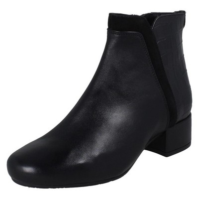 Damen Van Dal Reißverschluss Smart Stiefeletten mit Kroko-Details ''Manon''