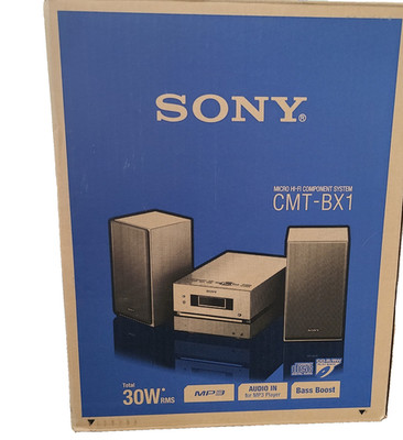 Sony CMT-BX1 Micro Hi-Fi Component System CD Player AM/FM Remote OPEN BOX