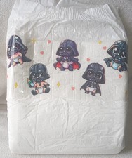 Mega Disposable ABDL diaper-Star Wars Poopy Pants Vader-READ DESCRIPTION FULLY